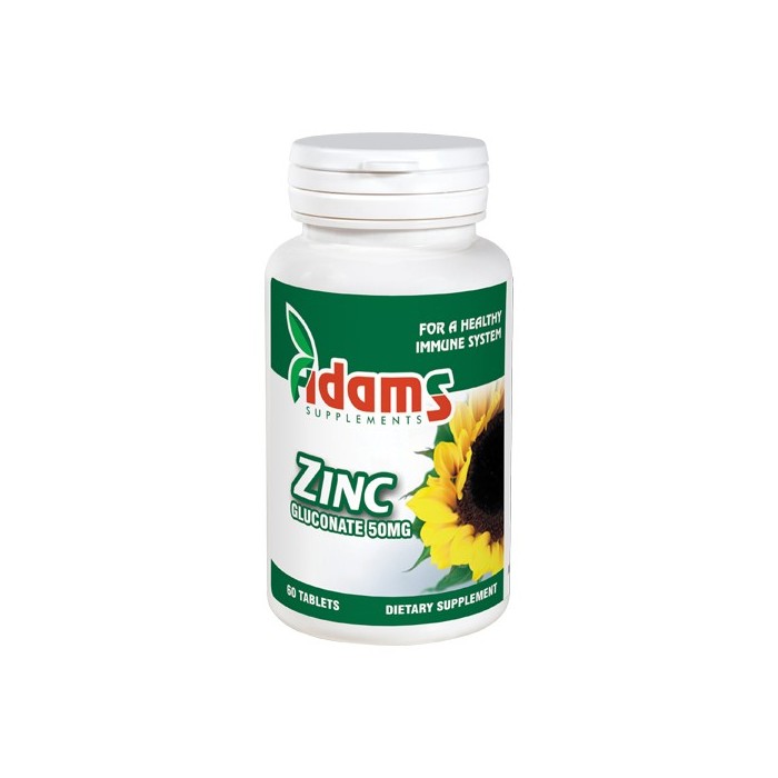 Zinc 50mg, 60 tablete, Adams