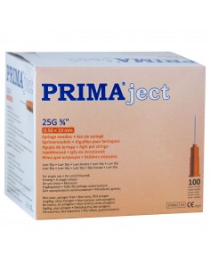 Ace seringa 25G - 0,5 x 19 mm (portocalii) x 100 buc