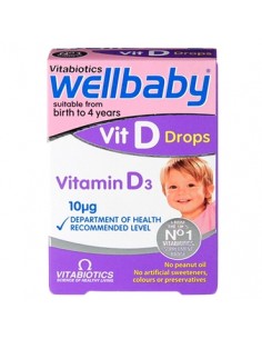 Wellbaby Vitamin D picaturi, 30 ml, Vitabiotics
