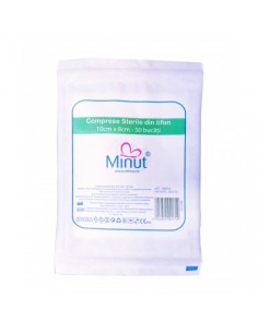 Comprese sterile tăiate Minut 23 g, 10×8 cm, 25 plicuri