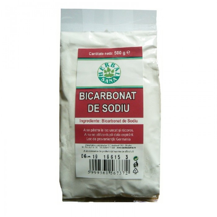 Bicarbonat de sodiu, 500g, Herbavit