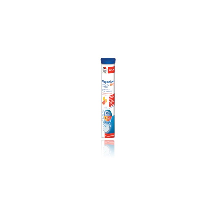Aktiv Mg 400 mg B1-B6-B12-Acid Folic, 15 comprimate efervescente, Doppelherz