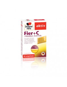 Aktiv Fier  C  Histidina  Acid folic x 30 comprimate,...