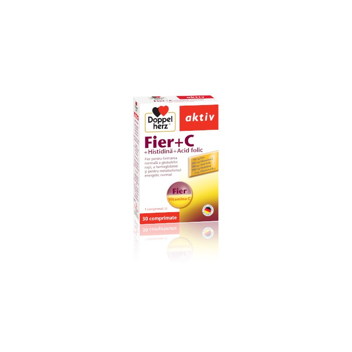 Aktiv Fier  C  Histidina  Acid folic x 30 comprimate, Doppelherz