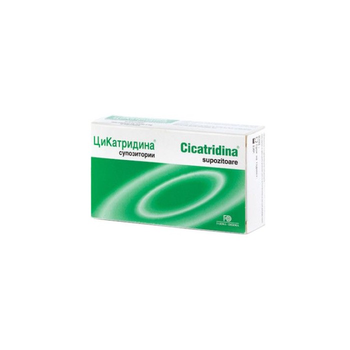 Cicatridina, 10 Supozitoare, Farma-derma