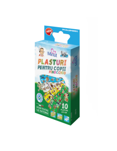 Plasturi pentru copii „Pinocchio” 2×7 cm – 10 bucăţi / cutie