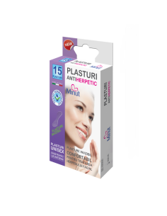 Plasturi antiherpetici – 15 bucăți, Minut
