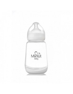 Biberon 300ml, Gat Larg Cu Tetina, Minut