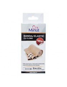 Bandaj Elastic, 10 cm x 4.5 m, Minut