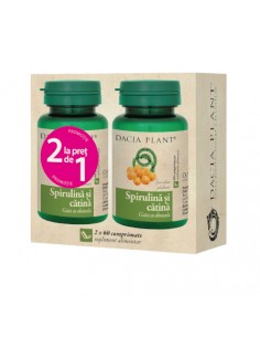 Spirulina și cătină, 120 comprimate