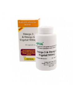 Omega-3 & Omega-6 Vegetal 900 mg, 40 capsule, Hofigal