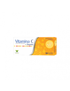 Vitamina C  Propolis, 30 comprimate masticabile, Polipharma