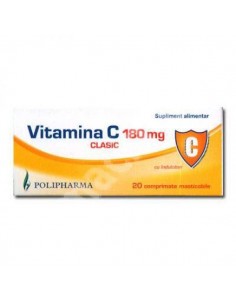 Vitamina C Clasic 180 mg, 20 comprimate masticabile,...