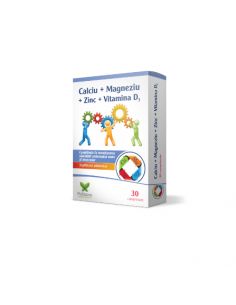 Calciu  Magneziu  Zinc  Vitamina D3, 30 comprimate,...