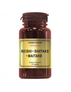 Reishi shiitake maitake premium x 30 cps
