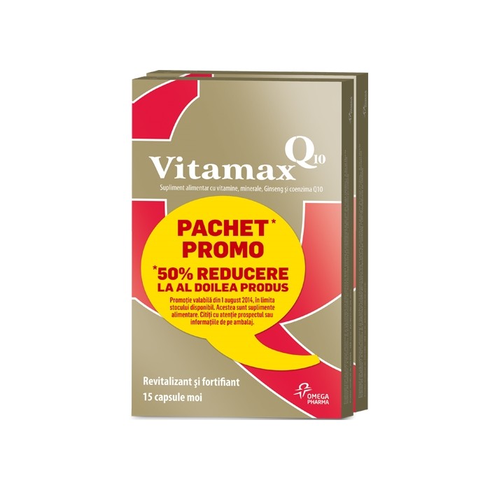 Vitamax Q10 duo pack, 2x15 cps moi, Perrigo