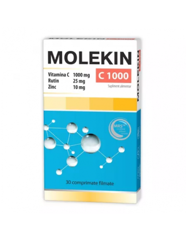 Molekin C 1000, 30 comprimate filmate, Zdrovit