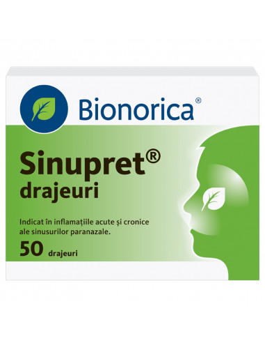 Sinupret, 50 drajeuri, Bionorica, Bionorica Arzneimittel Gmbh Germania
