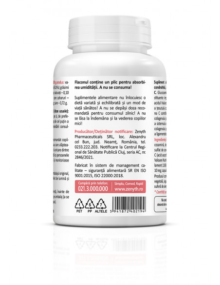 Glucosamine chondroitin acid hyaluronic acid, 60 capsule, Zenyth