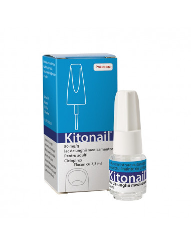 Kitonail lac de unghii 80 mg/g, 3.3ml, Angelini Pharma