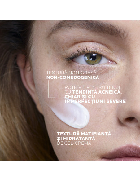 EFFACLAR DUO+M, Gel-cremă cu triplă acțiune de îngrijire, anti-imperfecțiuni, anti-recurență, 40ml