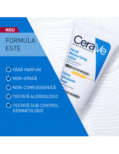 CeraVe Cremă Hidratantă pentru Față A.M. SPF 30, ten... 2