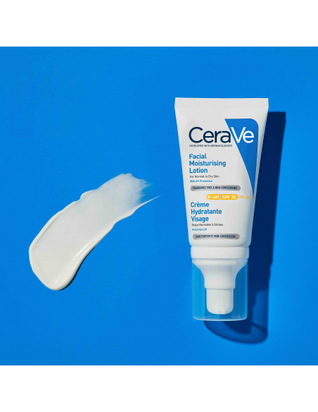 CeraVe Cremă Hidratantă pentru Față A.M. SPF 30, ten normal-uscat, 52ml