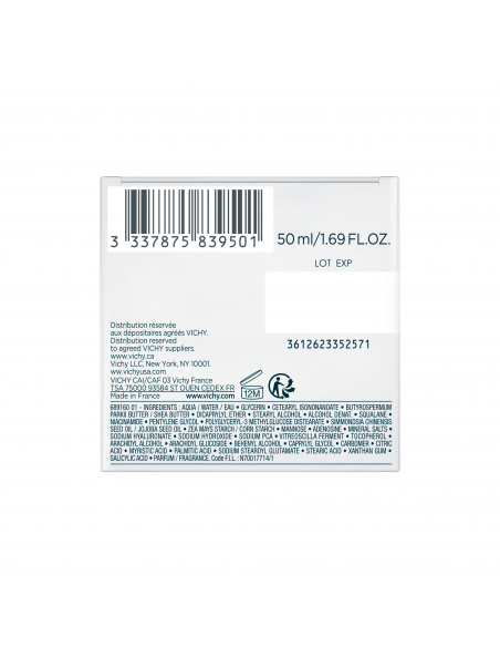 Mineral 89 Cremă Intens Hidratantă 72H, Cu Acid Hialuronic Si Niacinamidă, Ten Uscat, 50 Ml, Vichy