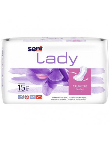 Absorbante pentru incontinenta Seni Lady Super, 15 bucati, Seni