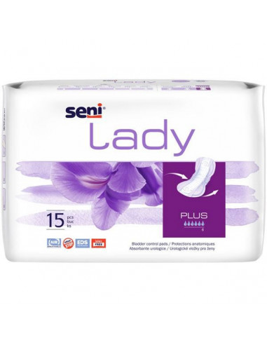 Absorbante pentru incontinenta Seni Lady Plus, 15 bucati, Seni