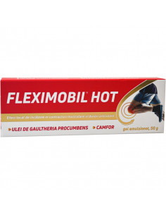 Fleximobil hot gel emulsionat, 50g, Fiterman