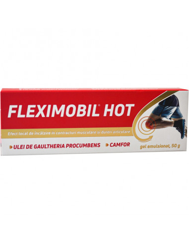 Fleximobil hot gel emulsionat, 50g, Fiterman
