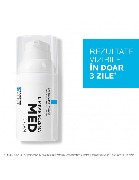 Lipikar Eczemamed, Dispozitiv Medical, Crema Pentru Pielea Cu Eczema, 30Ml, La Roche-Posay