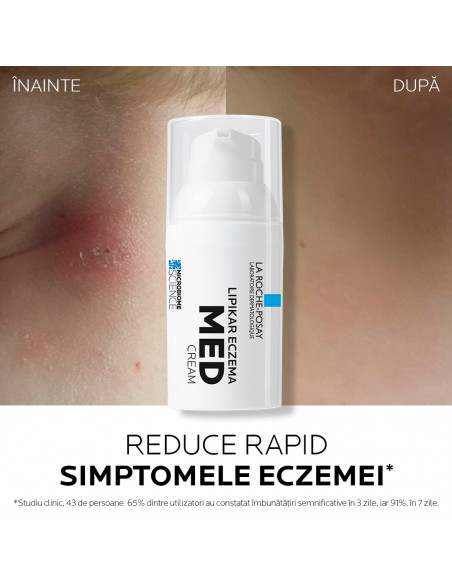 Lipikar Eczemamed, Dispozitiv Medical, Crema Pentru Pielea Cu Eczema, 30Ml, La Roche-Posay