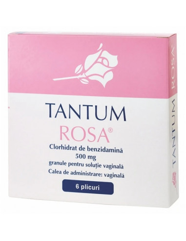 Tantum Rosa, granule pentru soluție vaginală, 6...