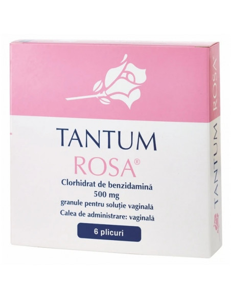 Tantum Rosa, granule pentru soluție vaginală, 6 plicuri, Angelini Pharma