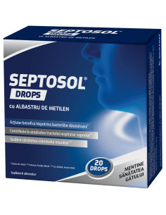Septosol cu albastru de metilen, 20 dropsuri,BIOFARM SA...