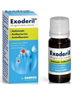 Exoderil 10mg/ml solutie cutanata, 20ml (IP), SANDOZ GMBH...