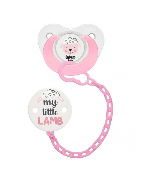 Set lantisor suzeta + suzeta silicon nr. 3 - cod 373