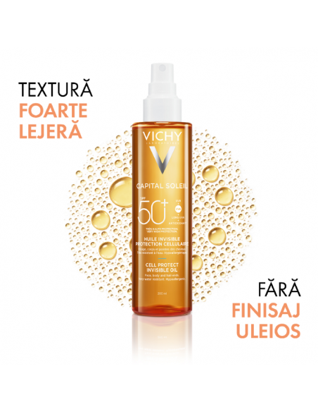 Capital soleil cell protect ulei invizibil SPF50+, 200ml, La Roche-Posay Laborat France