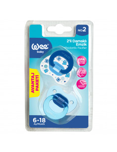 Set 2 suzete din silicon forma ortodontica nr. 2 (6-18...