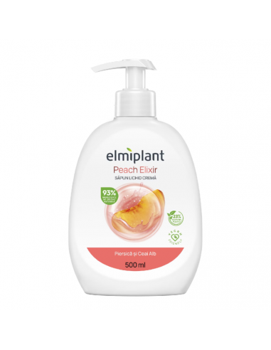 Elmiplant sapun lichid peach, 500 ml, ELMI PRODFARM SRL BUCURESTI