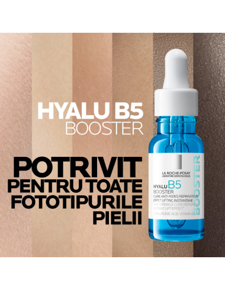 Ser concentrat antirid cu efect imediat ca de lifting Hyalu B5 Booster, 15 ml, La Roche-Posay Laborat France