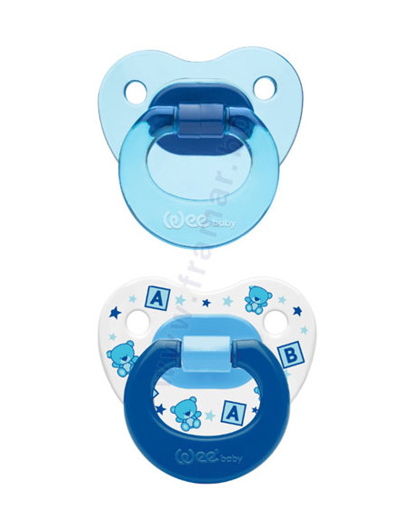 Set 2 suzete din silicon forma ortodontica nr. 1 - cod 437