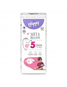 Happy scutece big junior nr. 5 (11-18kg), 52 bucati,...