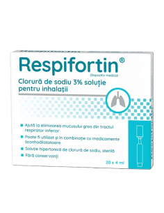 Respifortin Clorura de sodiu 3% solutie pentru inhalatii,...