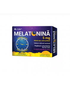 Melatonina 5mg fast release, 30 tablete sublinguale,...