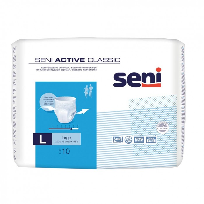 Seni active clasic scutece adulti L x 10 buc