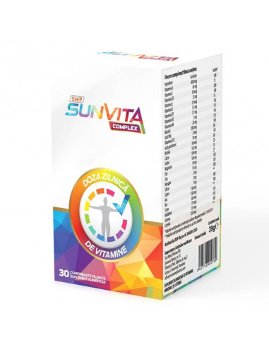 Sunvita complex, 30 comprimate, Sun Wave Pharma