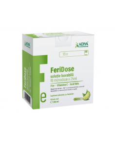 Feridose solutie buvabila, 10 monodoze x 25ml, Adya Green...